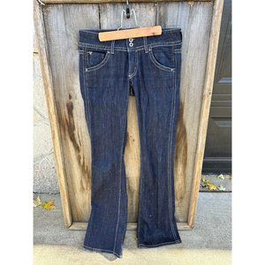 Hudson Jeans Womens Size 25 Flare Low Rise Dark Wash Denim Mia Stretch Y2K